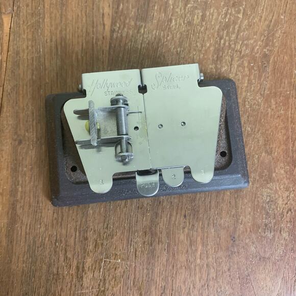 Hollywood Stainless Steel Splicer 8mm-16mm film cutter stainless steel with Box - Picture 8 of 12